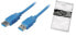 Фото #1 товара ShiverPeaks USB 3.0, 0.5m, 0.5 m, USB A, USB A, 3.2 Gen 1 (3.1 Gen 1), Male/Male, Blue
