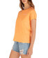 ფოტო #4 პროდუქტის Juniors' Smile Check Graphic Print Cotton T-Shirt