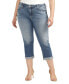 Фото #1 товара Plus Size Elyse Capri Jeans