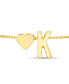 ფოტო #9 პროდუქტის Gold-Tone Letter Initial and Heart Bracelet