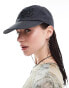 Weekday cap with tonal embroidery in washed black