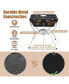 Фото #1 товара 3-in-1 Portable Charcoal Grill Folding Camping Fire Pit with Carrying Bag & Gloves