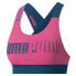 Puma Mid Impact Feel It Sports Bra Womens Pink Casual 519575-02