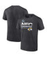 ფოტო #2 პროდუქტის Men's Heathered Charcoal Los Angeles Rams 2021 NFC Champions Locker Room Trophy Collection T-shirt