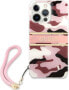 Фото #4 товара Guess Guess GUHCP13LKCABPI iPhone 13 Pro / 13 6,1" różowy/pink hardcase Camo Strap Collection