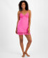 ფოტო #1 პროდუქტის Women's Modal Knit Lace-Trim Chemise, Created for Macy's