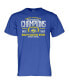 Men's Blue South Dakota State Jackrabbits Back-To-Back FCS Football National Champions T-shirt