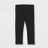 Фото #1 товара Grayson Mini Toddler Girls Black Cotton Stretch Elastic Waist Leggings Size 5T