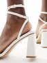 Simmi London Bia strappy block heeled sandal in white