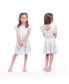 Little Girls Mary Bloom Printed Jersey w/ Open Back Detail