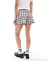 Фото #5 товара Bershka boxy shorts in blue check