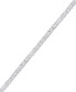 ფოტო #2 პროდუქტის Cubic Zirconia Rounds Line Bracelet in Silver Plate