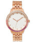 ფოტო #1 პროდუქტის Women's Rose Gold-Tone Bracelet Watch 42mm, Created for Macy's