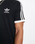 adidas Originals three stripe t-shirt in black