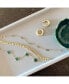 ფოტო #5 პროდუქტის Small Malachite Clover Bracelet 14K Gold