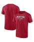 Фото #1 товара Men's Red Tampa Bay Buccaneers Raise the Flags Heavy Hitter T-shirt