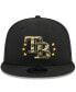 Фото #2 товара Men's Black Tampa Bay Rays 2024 Armed Forces Day 9FIFTY Snapback Hat