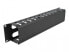Фото #3 товара Delock 66553 - Cable management panel - Black - Metal - 2U - 48.3 cm (19") - 88.9 mm