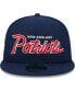 Фото #4 товара Men's Navy New England Patriots Main Script 9FIFTY Snapback Hat