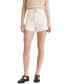 ფოტო #1 პროდუქტის High-Waisted Cotton Mom Shorts