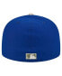 Фото #4 товара Men's Royal New York Mets Canvas A-Frame 59FIFTY Fitted Hat