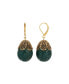 ფოტო #1 პროდუქტის Acrylic Oval Filigree Drop Earrings