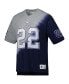 Men's Emmitt Smith Navy, Gray Dallas Cowboys Retired Player Name and Number Diagonal Tie-Dye V-Neck T-shirt