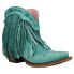 Junk Gypsy Spitfire Fringe Snip Toe Cowboy Booties Womens Size 6 B Casual Boots