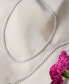 Фото #4 товара Wrapped in Love diamond 17" Collar Necklace (2 ct. t.w.) in Sterling Silver, Created for Macy's