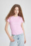 Фото #11 товара Футболка женская Defacto Kadın T-shirt K7064AZ/PN450 PINK