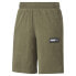 Фото #3 товара Puma Fusion Toweling Shorts 10" Mens Green Casual Athletic Bottoms 58303349