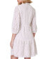 ფოტო #5 პროდუქტის Petite Lace Balloon-Sleeve A-Line Dress