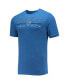 ფოტო #3 პროდუქტის Men's Heathered Charcoal, Royal Memphis Tigers Meter T-shirt and Pants Sleep Set