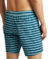 ფოტო #5 პროდუქტის Men's Stripe Drawcord 7" Swim Trunks