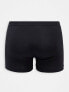 Фото #2 товара ASOS DESIGN 3 pack trunks in black cotton save