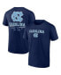 Фото #2 товара Men's Navy North Carolina Tar Heels Game Day 2-Hit T-shirt