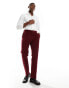 Фото #1 товара Shelby and Sons tailored trouser in cord in deep red co-ord