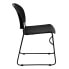 Фото #1 товара Hercules Series 880 Lb. Capacity Black Ultra-Compact Stack Chair With Black Frame