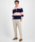 Men's Bold Stripe Quarter-Zip Sweater, Created for Macy's Розовый, XL - фото #2