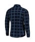 Фото #4 товара Men's Navy New England Patriots Industry Flannel Button-Up Shirt Jacket