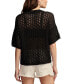 ფოტო #2 პროდუქტის Women's Cotton Pointelle Camp Shirt