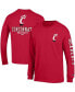 Фото #2 товара Men's Red Cincinnati Bearcats Team Stack Long Sleeve T-shirt