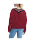 Фото #4 товара Women's Cardinal Arizona Cardinals Heidi V-Neck Pullover Sweatshirt