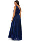 Фото #2 товара Women's Glitter One-Shoulder Cut-Out Gown