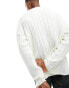 Фото #4 товара ASOS DESIGN oversized wide ribbed jumper in cream