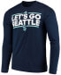 Фото #3 товара Men's Deep Sea Blue Seattle Kraken Dassler AEROREADY Creator Long Sleeve T-shirt