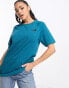 The North Face Faces Kilimanjaro back print boyfriend fit t-shirt in teal