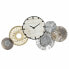 Фото #1 товара Настенное часы DKD Home Decor Серый Металл круги Деревянный MDF (99 x 7.6 x 54.3 cm)