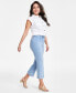 Фото #2 товара Джинсы укороченные с завышенной талией I.N.C. International Concepts Petite Pull-On Cropped Flare Jeans, созданные для Macy's