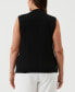 ფოტო #2 პროდუქტის Plus Size Cutout Ribbed Sleeveless Tank Top